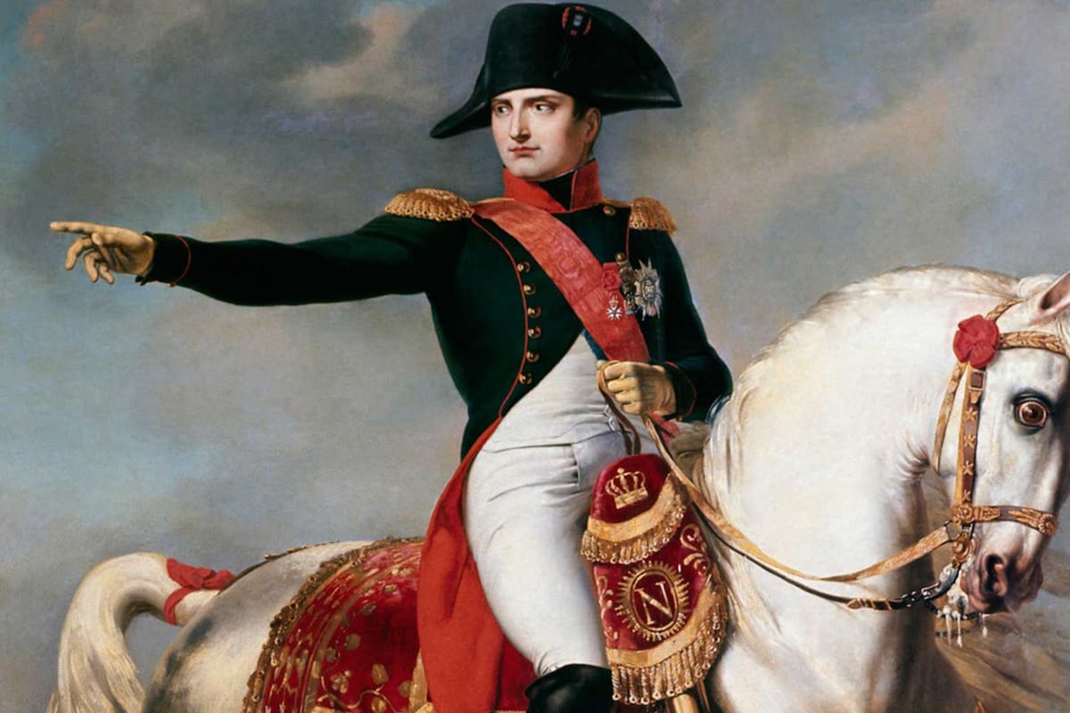 Napoleón aparece en esta obra del francés Paul Delaroche (1797-1859) en Fontainbleau durante la primera abdicación, en 1814.