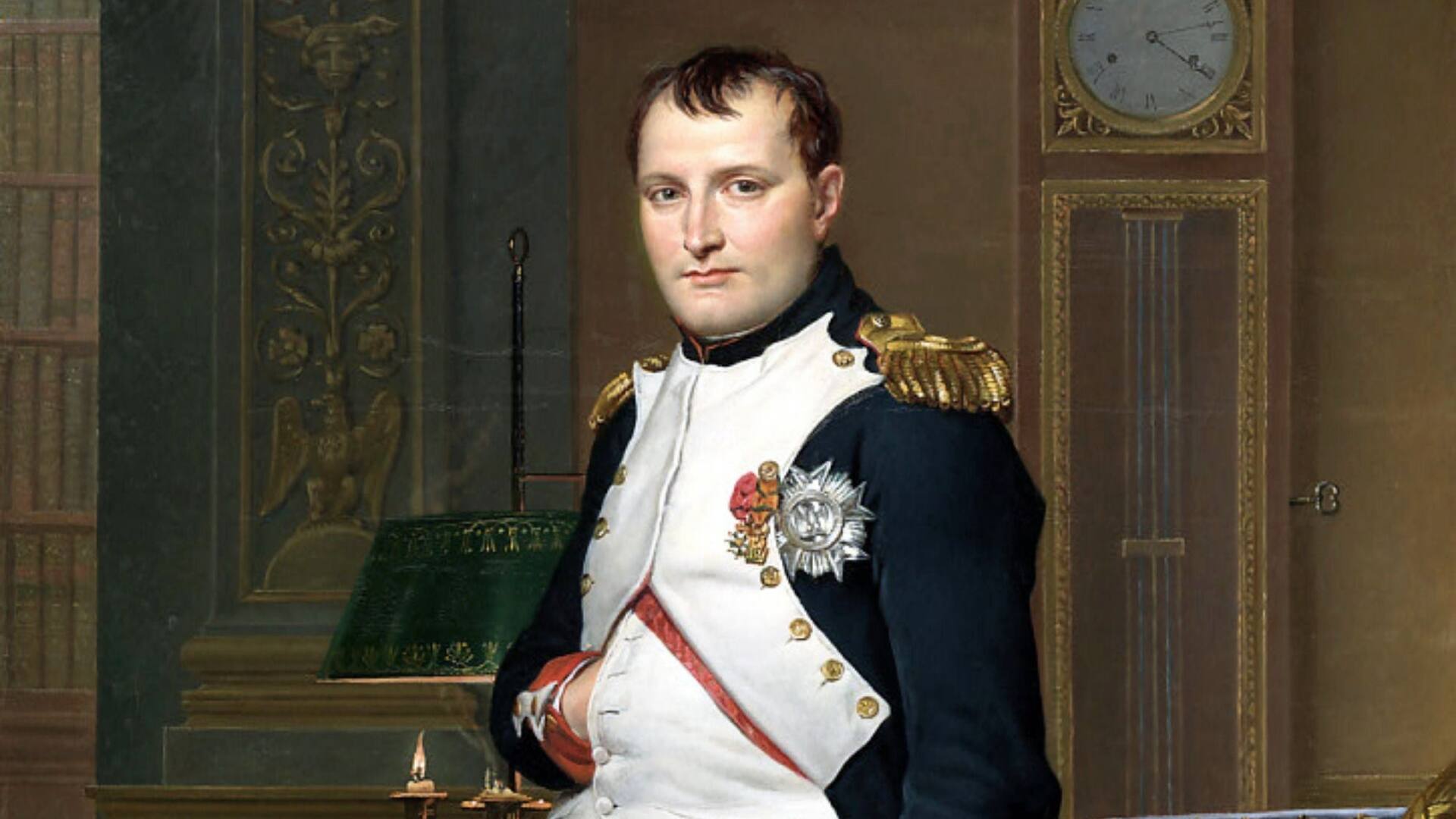 Napoleón en su estudio
