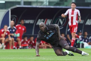 Napoli amenaza tras faltar Lukaku al entrenamiento y casi seguro perderse duelo clave ante AC Milan