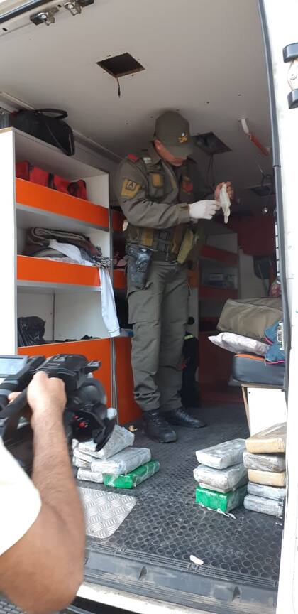 Narcoambulancia en el Litoral.