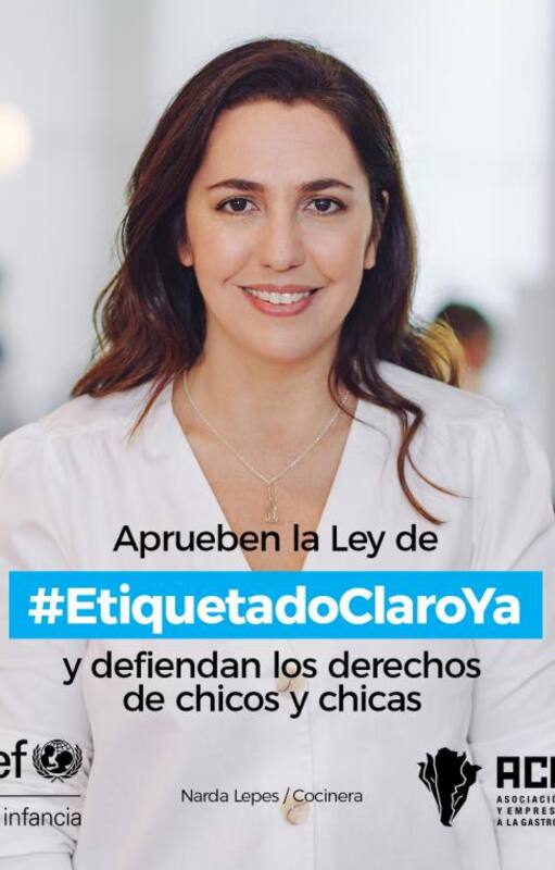 Narda Lepes y la ley de etiquetado