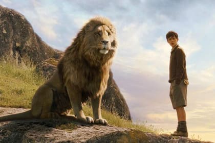 Aslan, el león todopoderoso de Las crónicas de Narnia, que comienza con El león, la bruja y el ropero