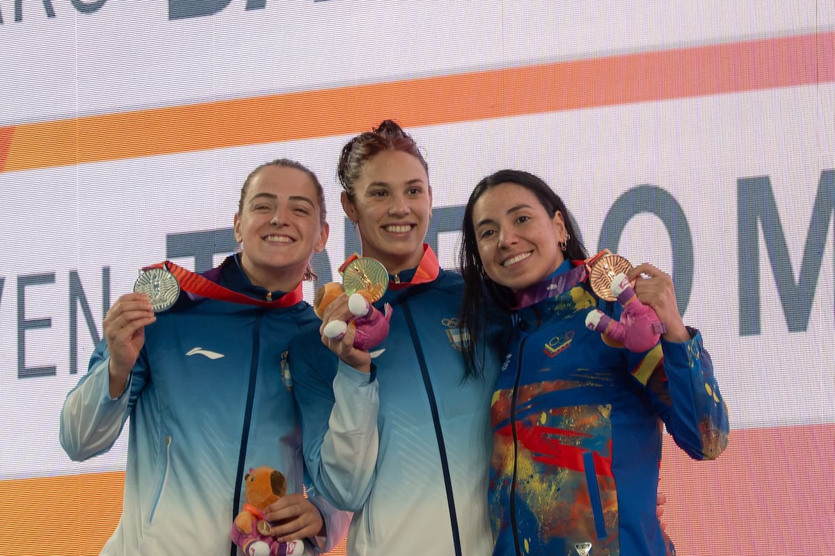 Natación le dio más medallas a la Argentina en la segunda jornada de los Juegos Suramericanos 2026