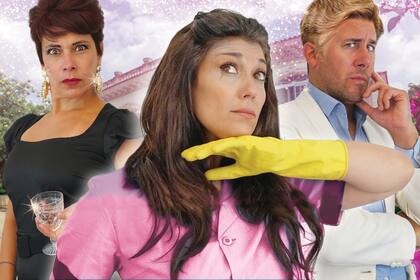 Natalia Cociuffo, en una producción que parodia a las tiras mexicanas de los años 90