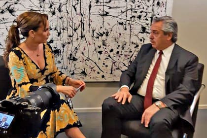 Natalia Denegri entrevistó a Alberto Fernández