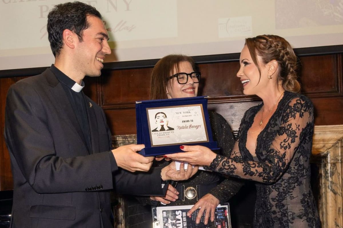 Natalia Denegri recibió el Callas Tribute Prize