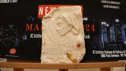Natalia Denegri recibió en Nueva York el premio María Callas por sus labores
humanitarias