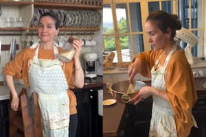 Natalia Oreiro cocinó con su hijo e impactó a todos al mostrar su fabulosa cocina (Foto: Captura de video / Instagram @nataliaoreirosoy)