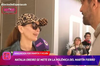 Natalia Oreiro dejó entrever que las cosas con Pampita nunca se solucionaron (Foto: Captura de video / eltrece)