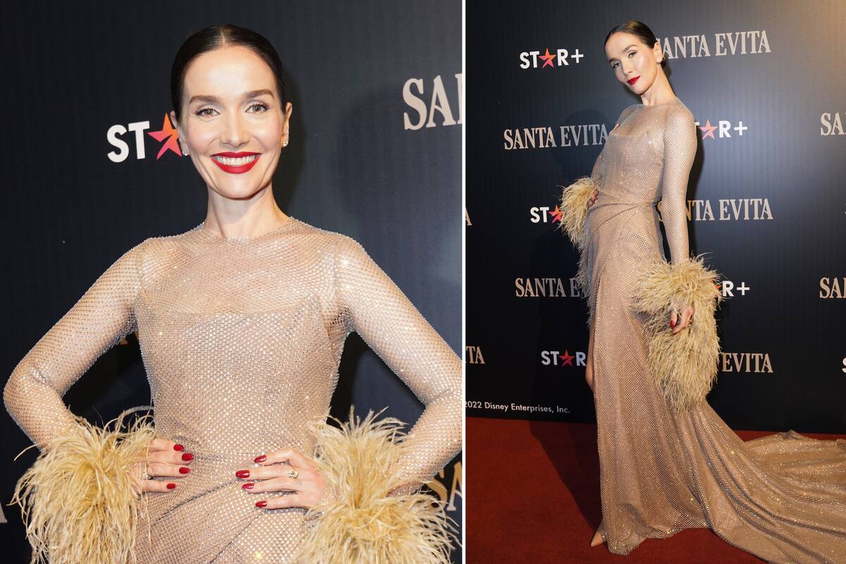 Natalia Oreiro, en el estreno de Santa Evita en el Colón