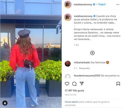 Natalia Oreiro reveló por qué no la aceptaron en una clase de ballet cuando era chica