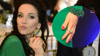 Natalia Oreiro y su anillo de esmeralda