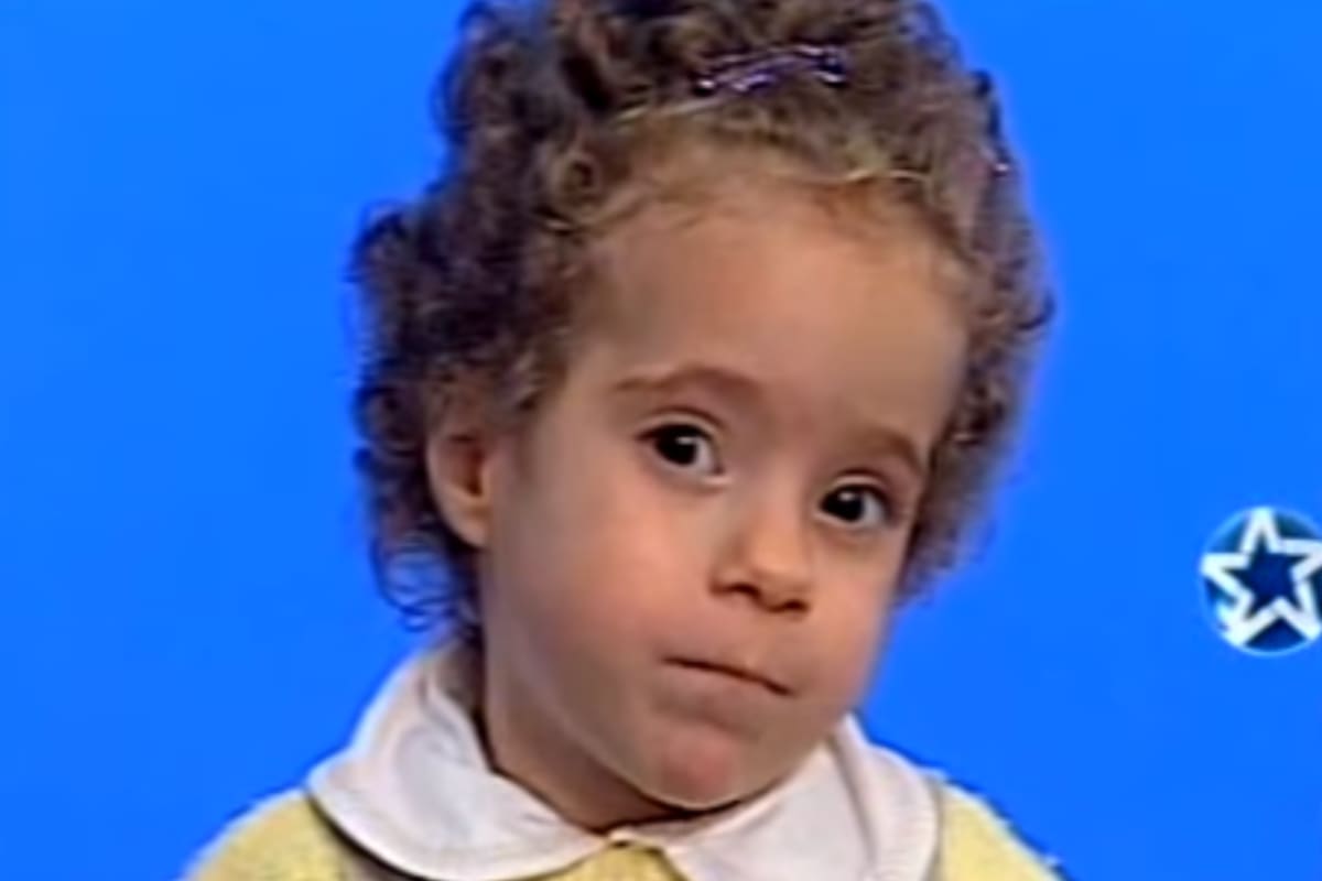 Natalia Sotillo apareció en Agrandadytos cuando tenía 3 años (Foto: Captura de YouTube)