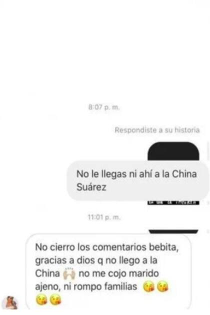 Natalie Weber y un picanto comentario sobre la China Suárez