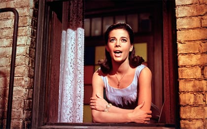 Natalie Wood en West Side Story, el musical que Borges vio muchísimas veces y nunca pareció aburrirse de él