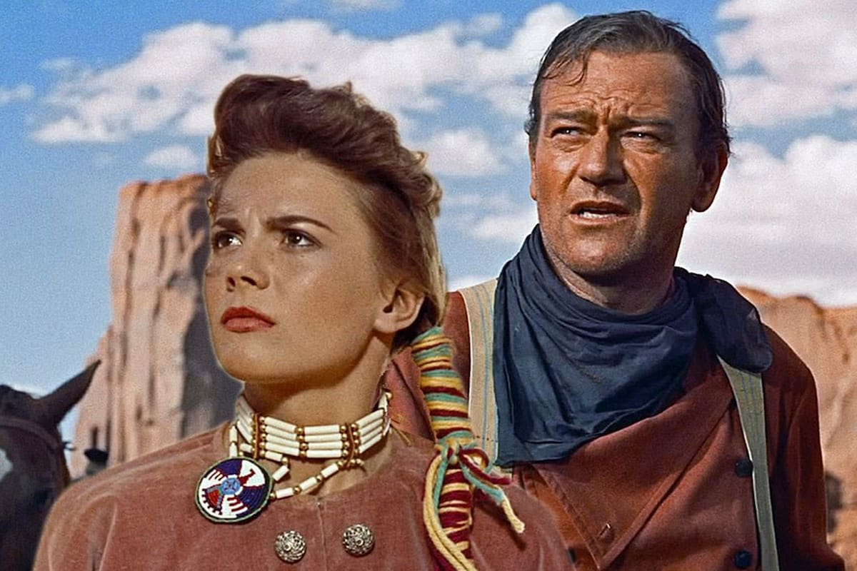 Natalie Wood y John Wayne en la película Más corazón que odio, de John Ford