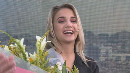 Nazarena Di Serio se despidió de Arriba argentinos, programa en el que debutó hace cinco años (Crédito: Captura de video eltrece)