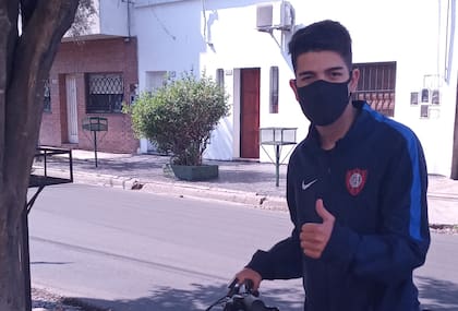 Nazareno Fullana ahora sale a andar en bici y le cambió el humor