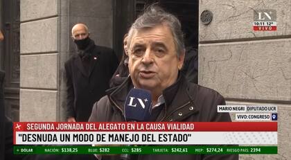 Negri: "La causa Vialidad desnuda un modo de manejo del Estado"