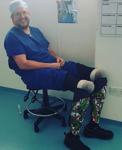 Neil Hopper volvió al trabajo seis meses después de ser amputado