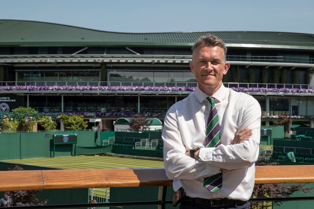 Neil Stubley, el jardinero de Wimbledon.