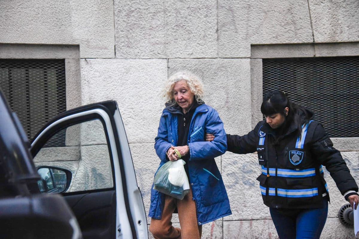Nélida Agustina Bisio, a la salida de los Tribunales Federales de La Plata, el miércoles pasado