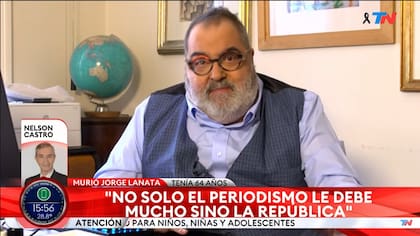 Nelson Castro habló sobre las últimas horas con vida de Jorge Lanata y recordó su trayectoria periodística