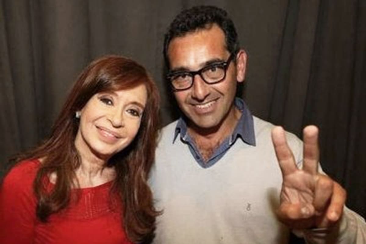 Nelson Sombra con la expresidenta Cristina Kirchner