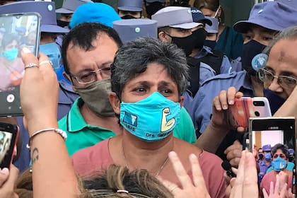 La concejala Gabriela Neme, tras ser liberada