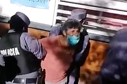 Neme, en el momento de la detención