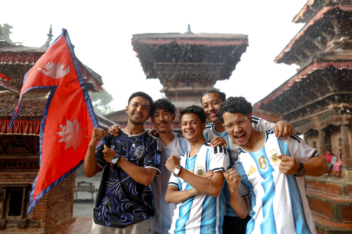 Nepal, fan de la Argentina