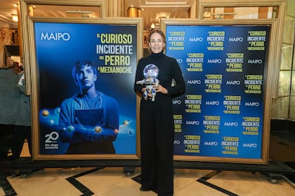 Nequi Gallotti fue otra de las figuras que disfrutó este jueves de la función especial de El curioso incidente del perro a medianoche, la obra protagonizada por Iñaki Aldao y dirigida por Carla Calabrese