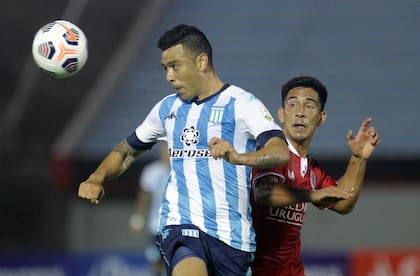 Nery Domínguez, uno de los tres titulares que estuvieron en la eliminación ante Boca por la Libertadores 2020 y estarán este lunes nuevamente ante el Xeneize en San Juan, por la Copa de la Liga