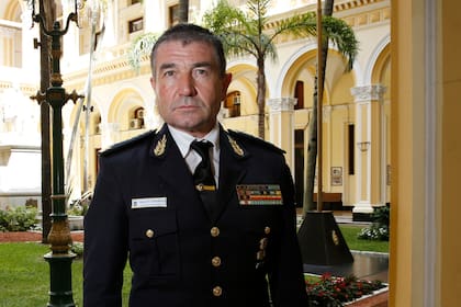 El jefe de la Policía Federal Argentina, comisario general Néstor Roncaglia