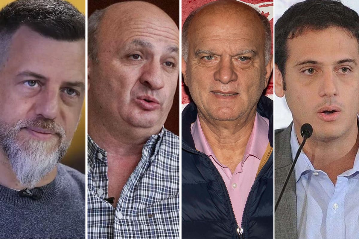 Néstor Grindetti, Diego Kravetz, Nicolás Russo y Julián Álvarez