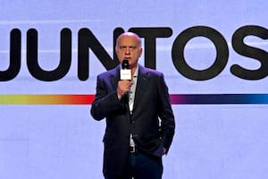 Nestor Grindetti en la sede de Juntos por el Cambio