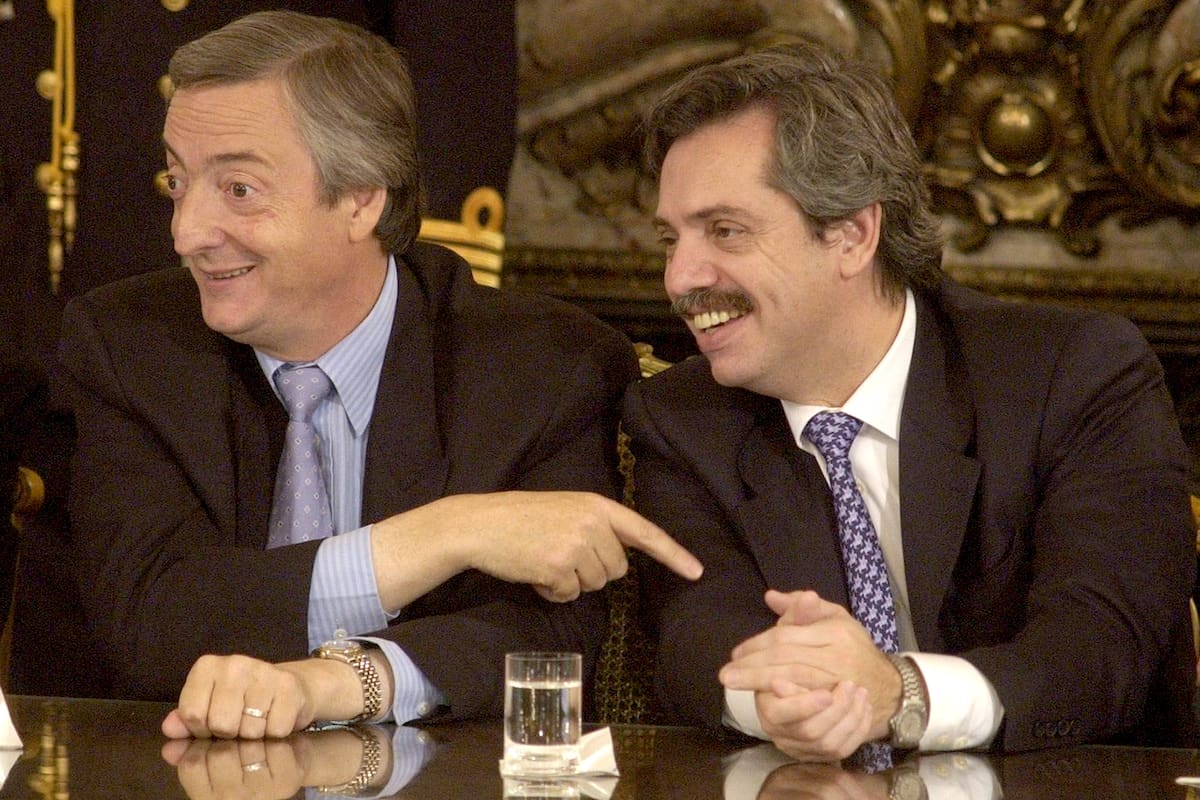 Néstor Kirchner y Alberto Fernández, cuando eran presidente y jefe de gabinete
