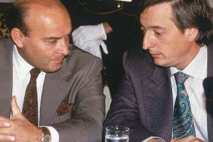 Néstor Kirchner y Domingo Cavallo, en medio de la crisis de 2001