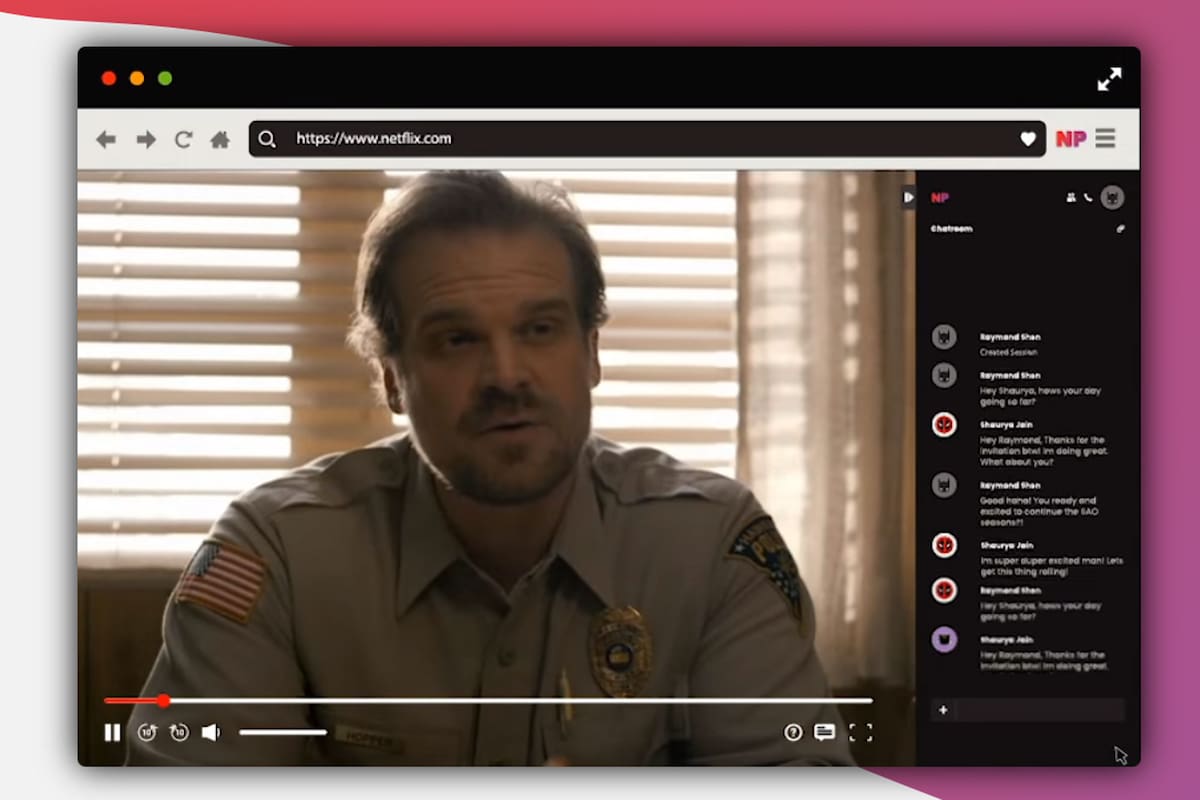 Netflix Party permite que varias personas puedan ver y comentar al mismo tiempo una película o serie