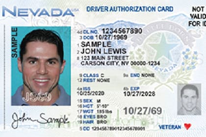 Nevada tiene la DAC, un permiso para conducir en ese estado