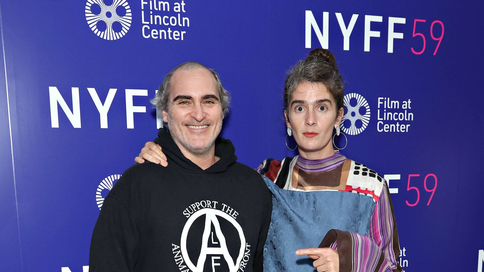Joaquin Phoenix y Gaby Hoffmann dejaron a todos sorprendidos con el cambio de look del actor en el festival de cine de Nueva York
== FOR NEWSPAPERS, INTERNET, TELCOS & TELEVISION USE ONLY ==