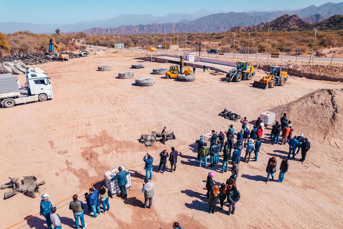 Newco inauguró una planta de reciclaje de neumáticos en Belén, Catamarca
