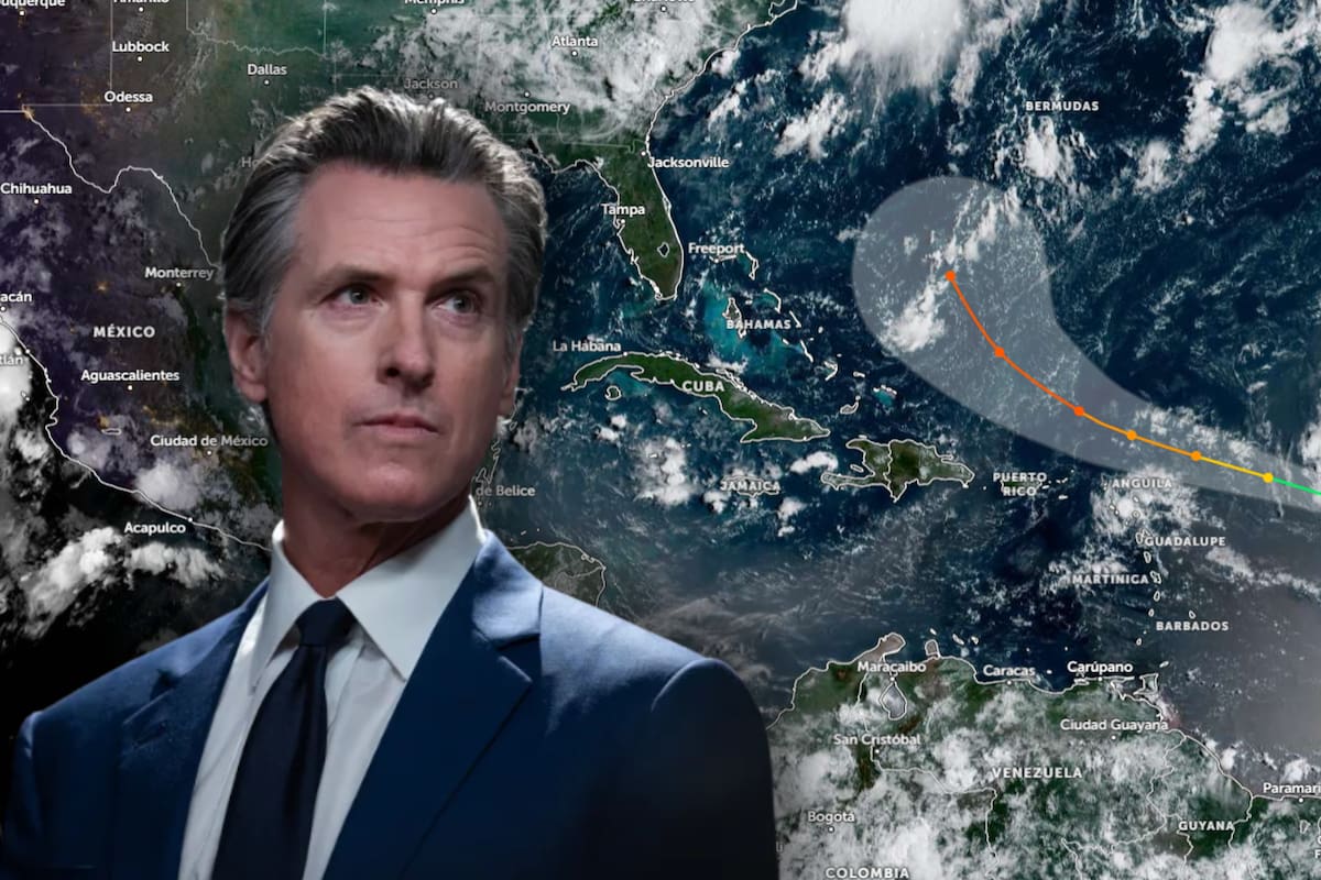 Newsom aprobó el despliegue de recursos de California hacia Puerto Rico por la tormenta tropical Erin