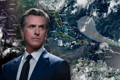 Newsom aprobó el despliegue de recursos de California hacia Puerto Rico por la tormenta tropical Erin