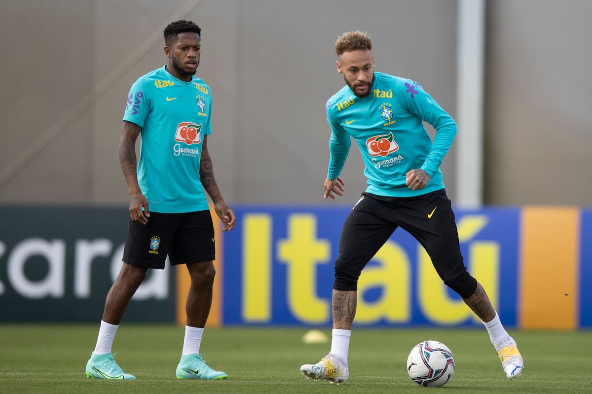 Neymar, en uno de los últimos ensayos de Brasil antes de inaugurar frente a Venezuela la Copa América.