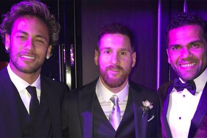 Neymar, Lionel Messi y Dani Alves