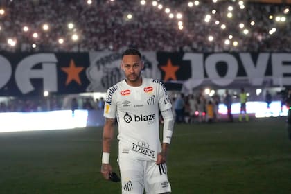 Neymar volvió a jugar en Santos el 5 de febrero pasado, ante Botafogo, por el Brasileirao