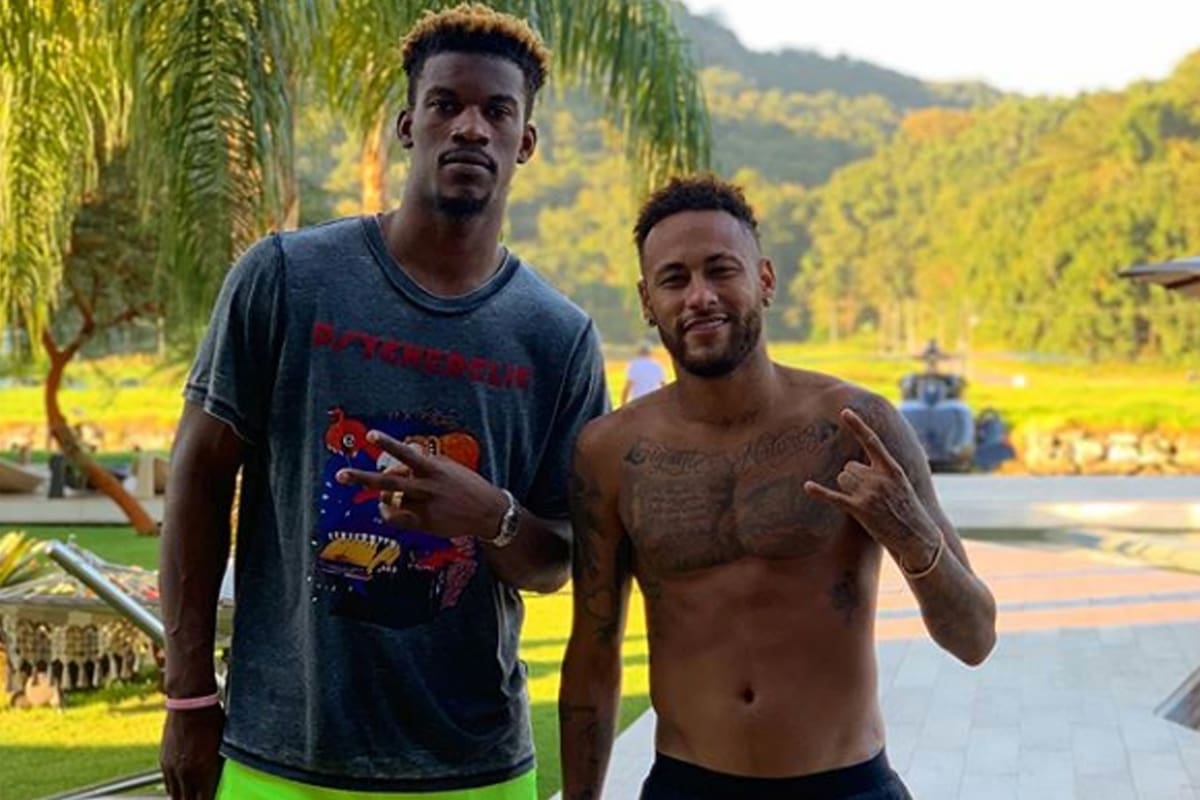 Neymar y Jimmy Butler, en Brasil