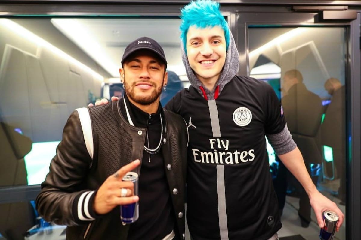 Neymar y Ninja, el mejor jugador de Fortnite