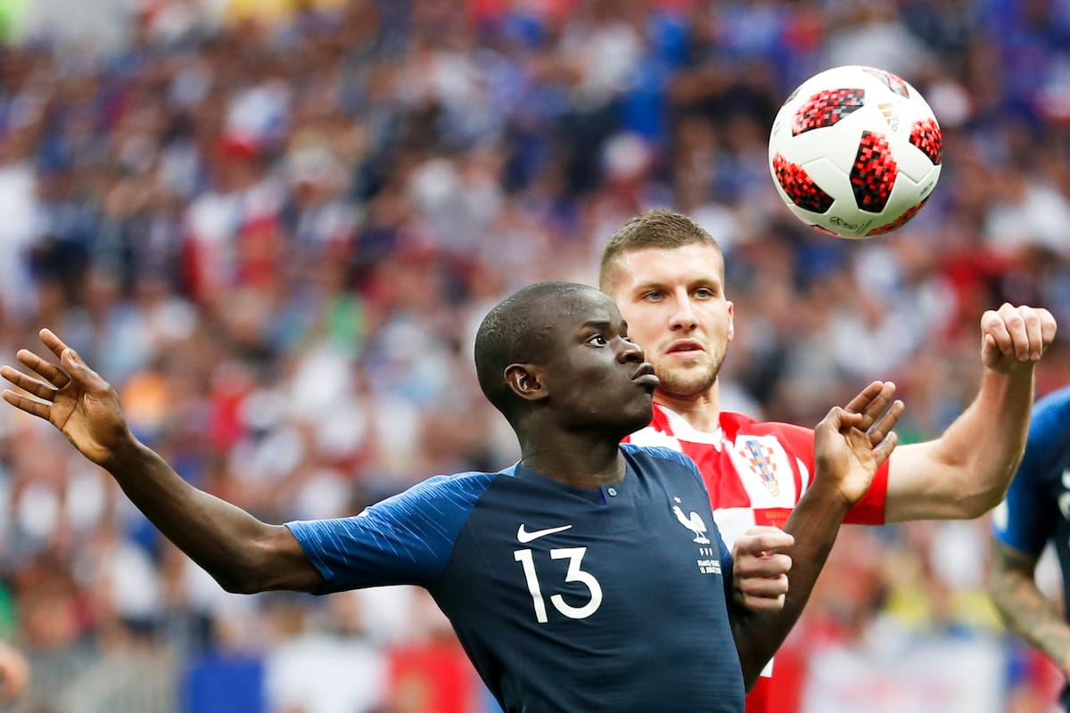 Ngolo Kante y Ante Rebic, durante la final de Rusia 2018